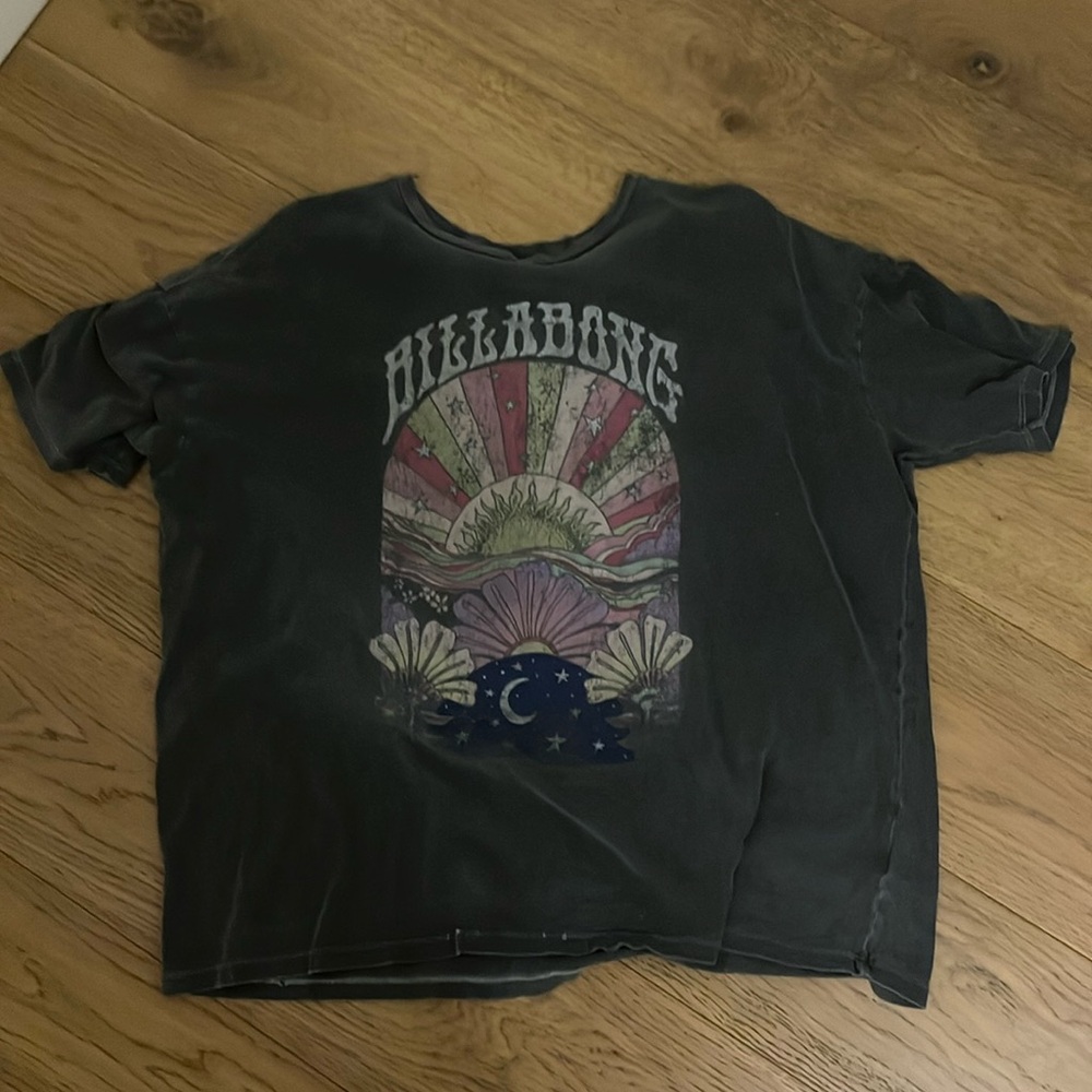 Grey Billabong Oversized Tee Size Medium
